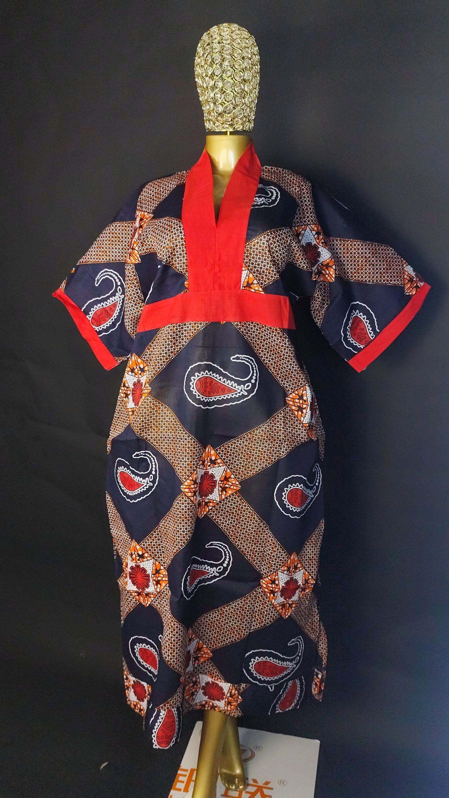 Boubou wax taille unique