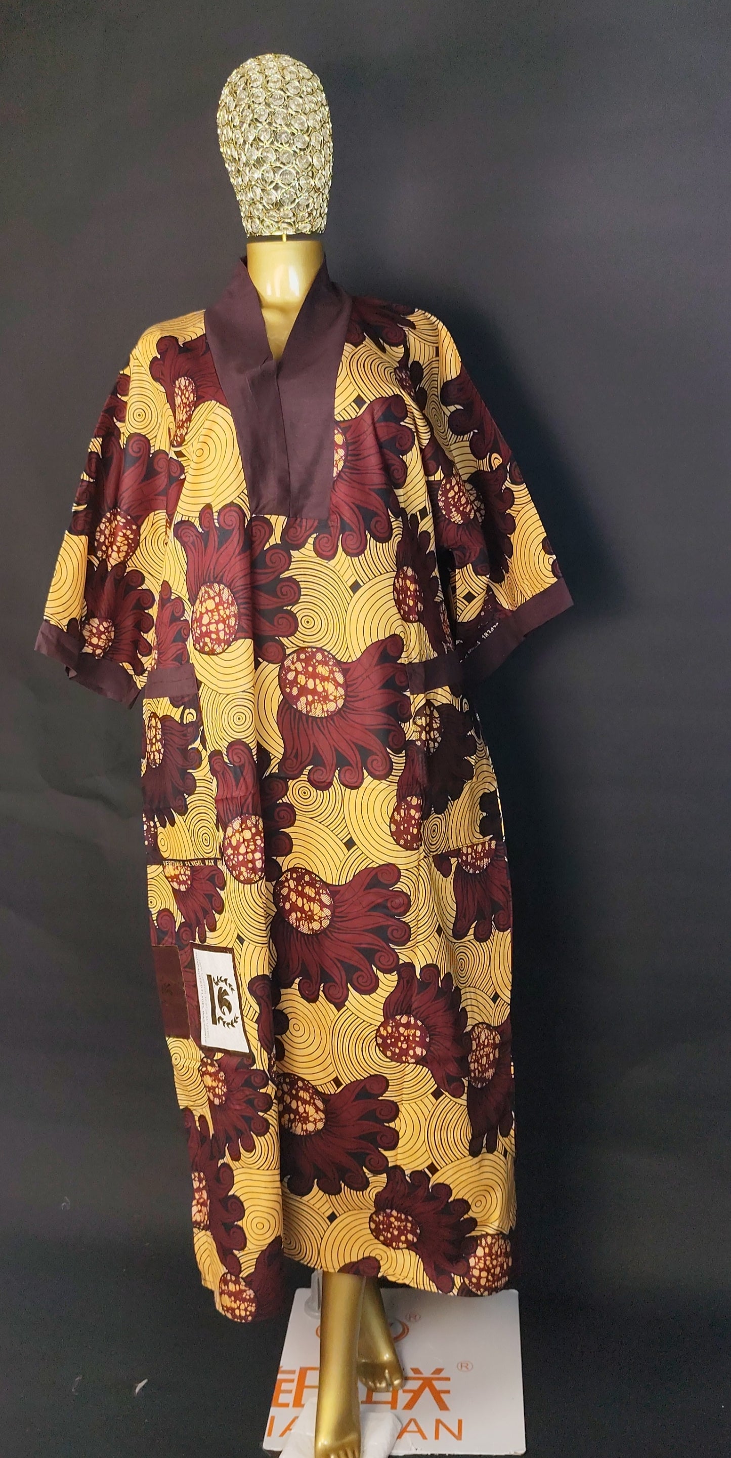 Boubou wax taille unique