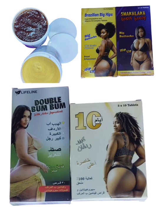 Gamme complète 🍑🍑🍑 double dos pour fesses, cuisse, mollet