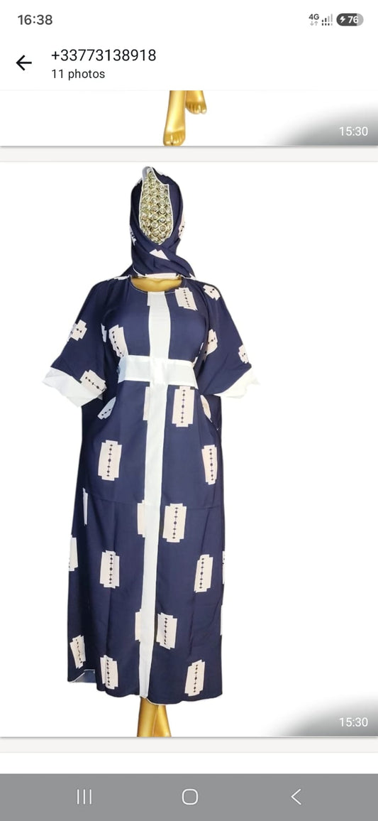 Robe manches courtes taille unique