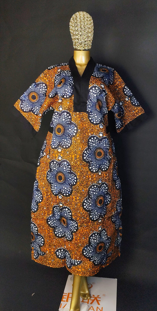 Boubou wax taille unique