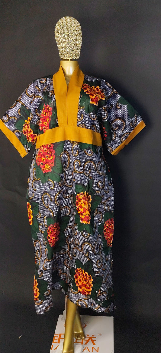 Boubou wax taille unique
